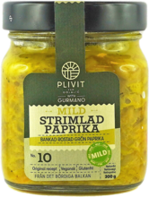 Strimlad rostad grön paprika