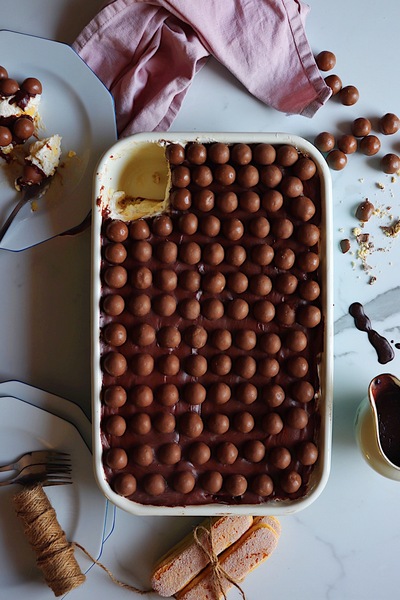 Pudding med chokladganache