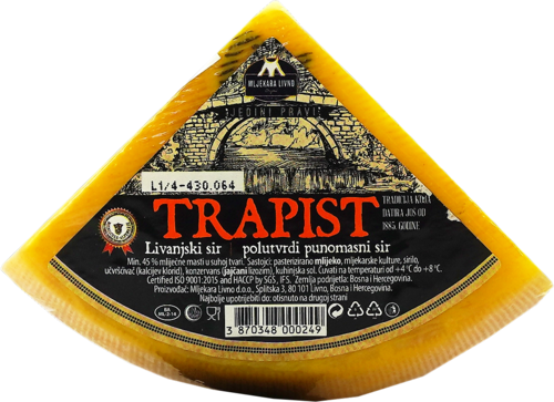 Livanjski Trapistost 1/4 ca. 600gr