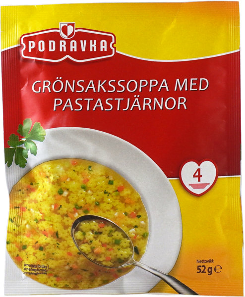 Grönsakssoppa med pastastjärnor