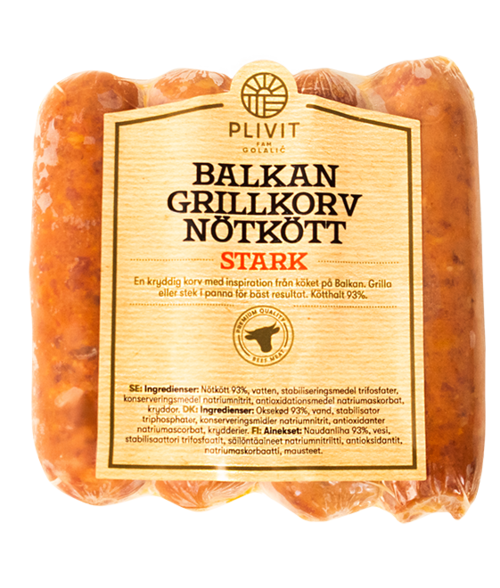 Grillkorv Pikant tjock nöt