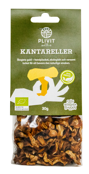Kantareller Torkade