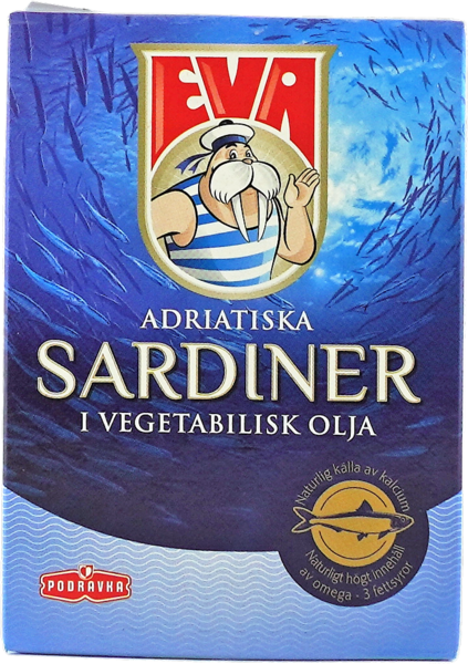 Sardiner i vegetabilisk olja