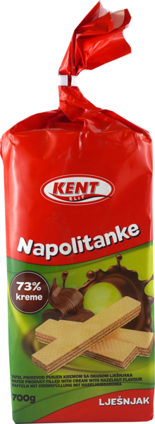 Napolitankekex med Hasselnöt