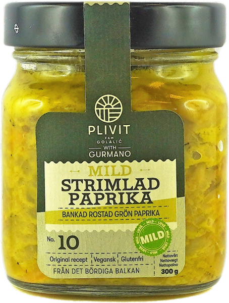 Strimlad rostad grön paprika