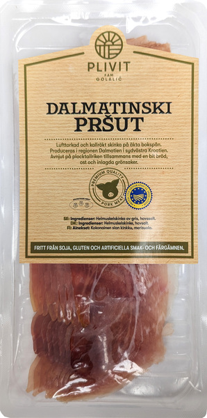 Prosciutto Dalmatinsk skivad