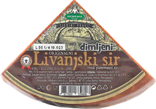 Livanjski Rökt Ost 1/4 ca. 600gr