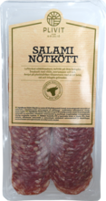 Oxköttssalami skivad
