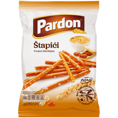 Salta pinnar med Jordnöt