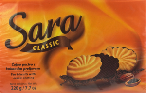 Sara kex med Kakaoöverdrag