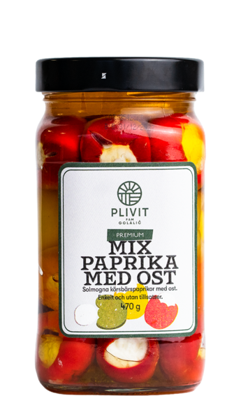 Mix paprika med ost