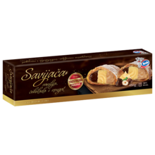 Strudel med vanilj, choklad och nougat