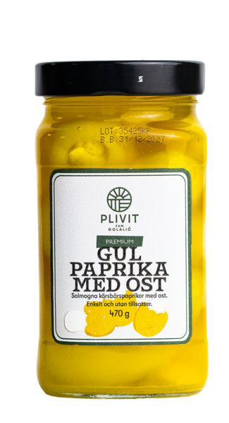 Gul paprika med ost