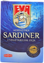 Sardiner i vegetabilisk olja