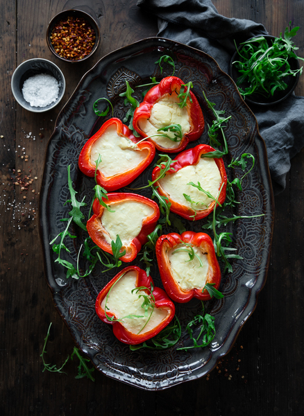 Paprikor fyllda med vitost