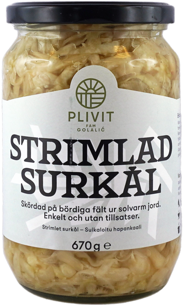 Strimlad surkål