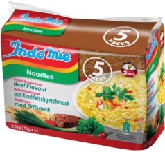 Snabbnudlar med biffsmak